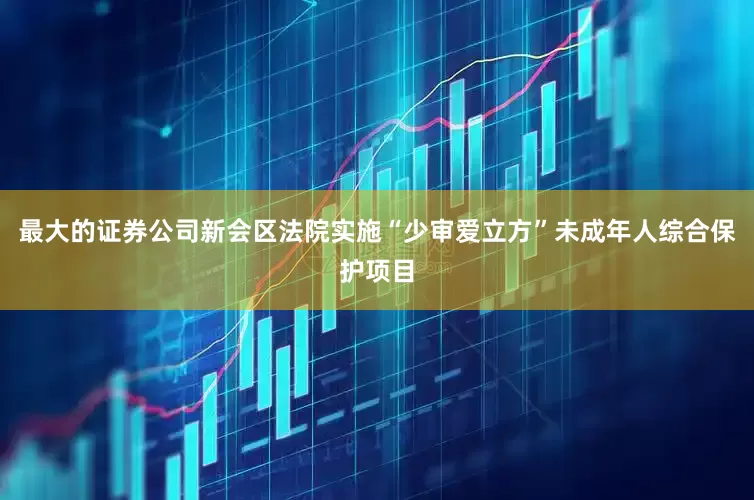 最大的证券公司新会区法院实施“少审爱立方”未成年人综合保护项目